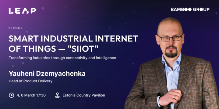 Yauheni Dzemyachenka Discusses Smart Industrial IoT at LEAP 2024