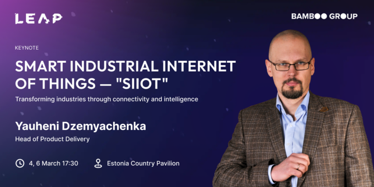 Yauheni Dzemyachenka Discusses Smart Industrial IoT at LEAP 2024