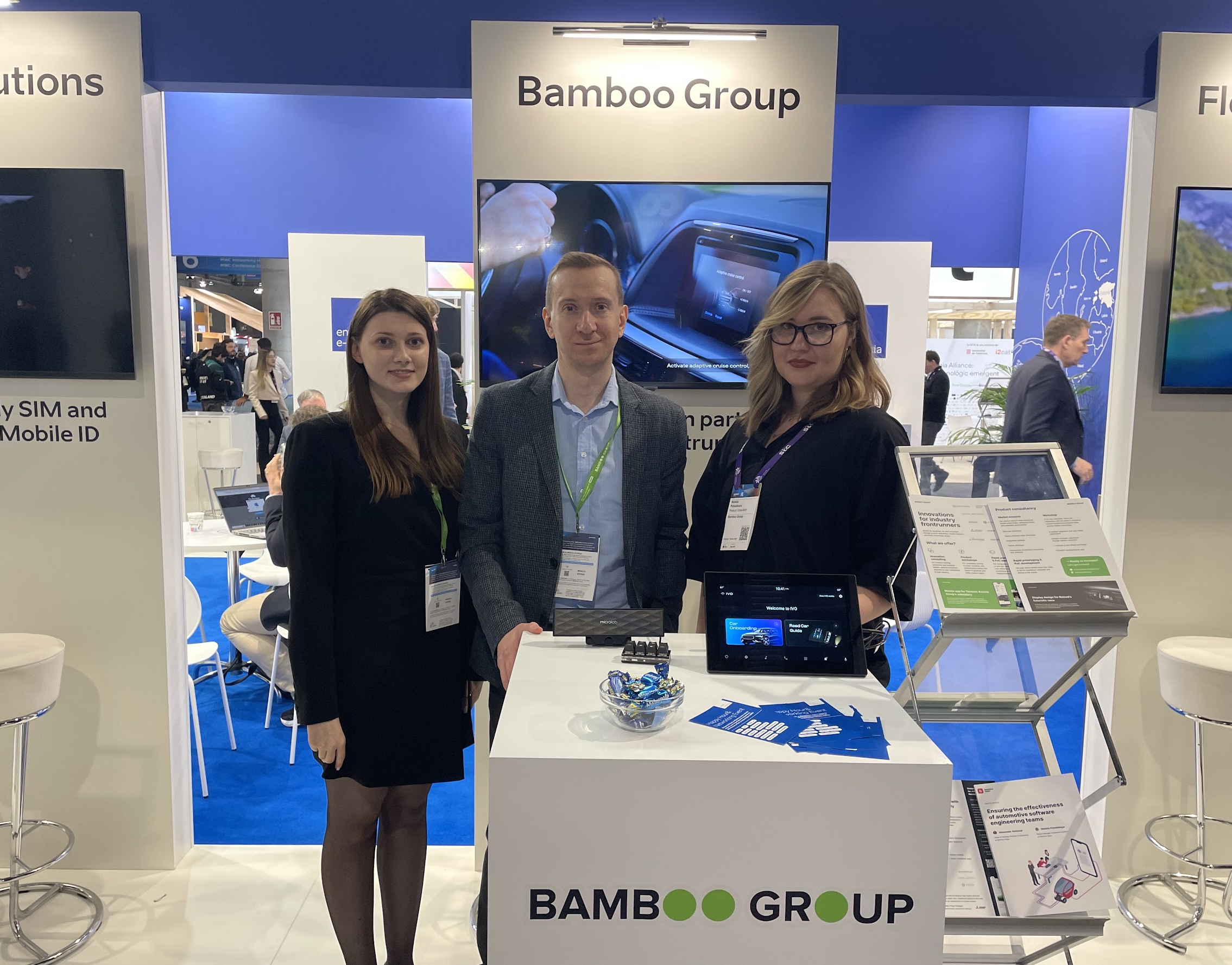 Bamboo GRoup at MWC 2024. Bamboo stand